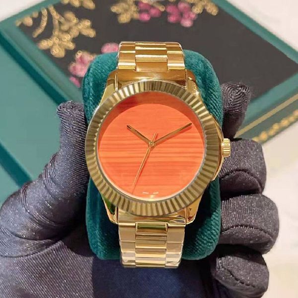 luxury watch women watches fashion 38mm stainless steel men wristwatches montre de luxe quartz movement wristwatch, Slivery;brown
luxury watch women watches fashion 38mm stainless steel men wristwatches montre de luxe quartz movement wristwatch, Slivery;brown