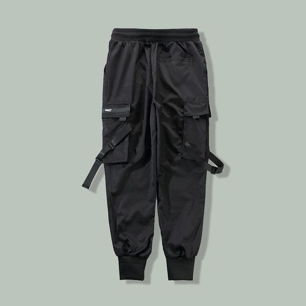 men's pants hip hop multi pocket cargo men harajuku streetwear swag ribbon harem 2021 autumn jogger fashion casual sweattrousers, Black
men's pants hip hop multi pocket cargo men harajuku streetwear swag ribbon harem 2021 autumn jogger fashion casual sweattrousers, Black