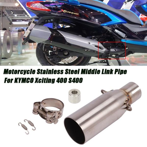 motorcycle exhaust system middle link pipe stainless steel for kymco xciting 400 s400 lossless connect front tubes silp on
motorcycle exhaust system middle link pipe stainless steel for kymco xciting 400 s400 lossless connect front tubes silp on