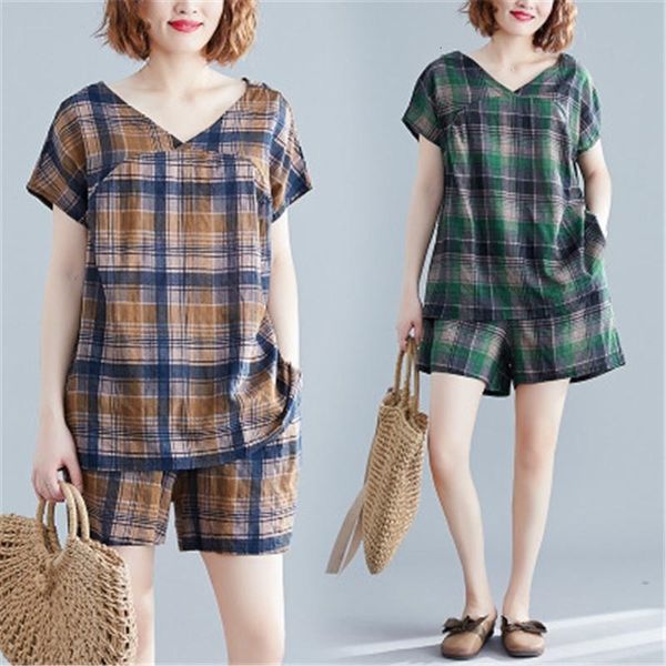 women's pants & capris cotton and linen suit female summer fashion loose v-neck short-sleeved + wide leg shorts lattice two-piece tide, Black;white
women's pants & capris cotton and linen suit female summer fashion loose v-neck short-sleeved + wide leg shorts lattice two-piece tide, Black;white