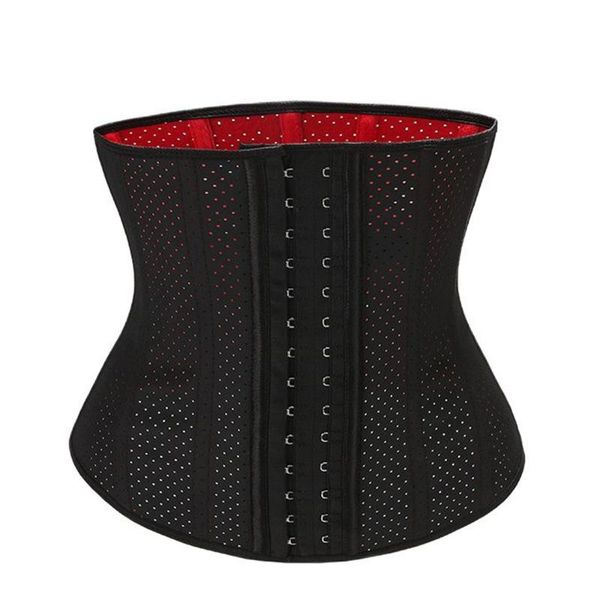 women's shapers women latex waist trainer nine steel bones adjustable triple breasted corset breathable slimming fitness exercise body, Black;white
women's shapers women latex waist trainer nine steel bones adjustable triple breasted corset breathable slimming fitness exercise body, Black;white