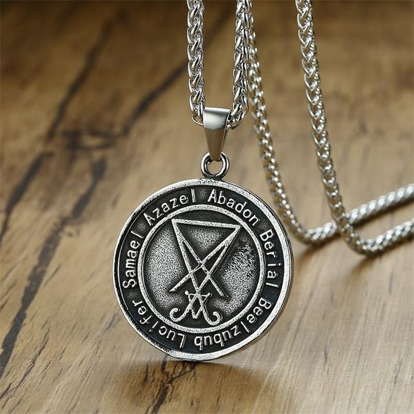 pendant necklaces modyle double sides wearable sigil of lucifer david star pendants stainless steel men necklace pagan occult male jewelry, Silver
pendant necklaces modyle double sides wearable sigil of lucifer david star pendants stainless steel men necklace pagan occult male jewelry, Silver