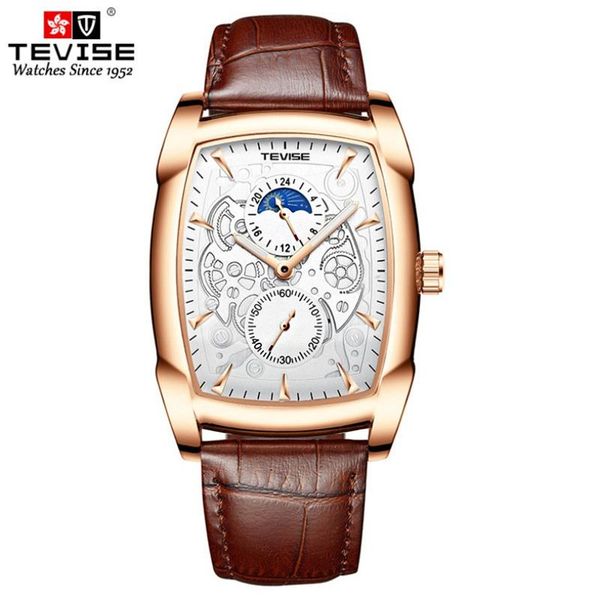 wristwatches 2021 rectangular dial men sports watches men's quartz clock man leather moon phase wrist watch male relogio, Slivery;brown
wristwatches 2021 rectangular dial men sports watches men's quartz clock man leather moon phase wrist watch male relogio, Slivery;brown
