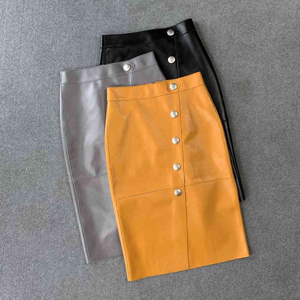 skirts spring high-quality autumn genuine leather ol'elegant pencil fashionable women's high-rise sheep skirt c640, Black
skirts spring high-quality autumn genuine leather ol'elegant pencil fashionable women's high-rise sheep skirt c640, Black