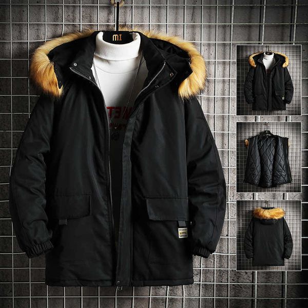 mens hooded parka jacket outwear solid warm men parkas big pockets winter jacket coat thick casual homme overcoat 3xl 210601, Black
mens hooded parka jacket outwear solid warm men parkas big pockets winter jacket coat thick casual homme overcoat 3xl 210601, Black