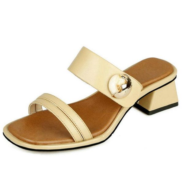 elegant women slippers 2021 summer classic design thick heels sandals for genuine leather dancing prom party shoes woman, Black
elegant women slippers 2021 summer classic design thick heels sandals for genuine leather dancing prom party shoes woman, Black
