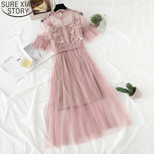 sweet lace women summer short sleeve elegant mesh midi long dress two-piece sets ruffled collar vestido 13416 210417, Black;gray
sweet lace women summer short sleeve elegant mesh midi long dress two-piece sets ruffled collar vestido 13416 210417, Black;gray