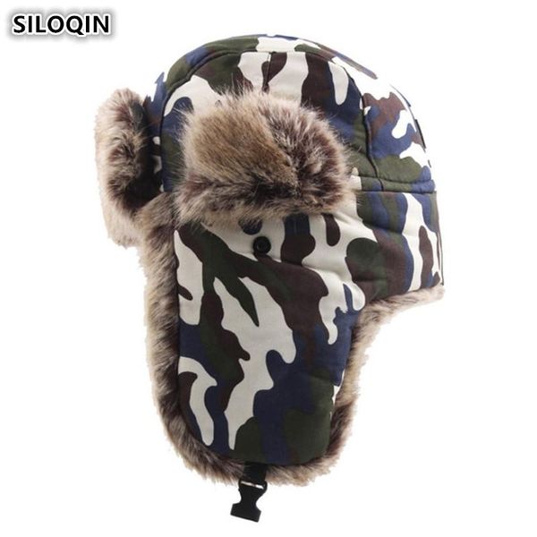 berets siloqin camouflage plus velvet thick bomber hats winter men's earmuffs hat windproof snowproof women's warm ski cap with ea, Blue;gray
berets siloqin camouflage plus velvet thick bomber hats winter men's earmuffs hat windproof snowproof women's warm ski cap with ea, Blue;gray