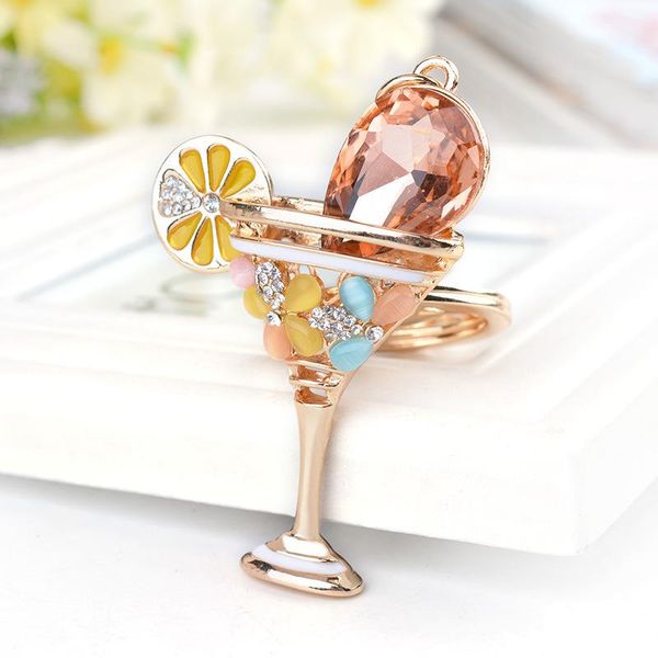 keychains creative lemon cup metal keychain fashion glasses bag ornaments car pendant, Silver
keychains creative lemon cup metal keychain fashion glasses bag ornaments car pendant, Silver
