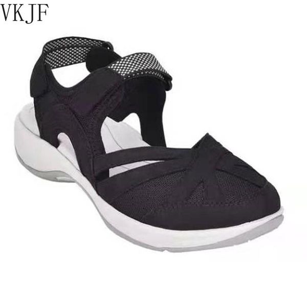 sandals summer women solid color round toe mesh breathable casual lady sandalias outdoor beach female wedge shoes mujer zapatos, Black
sandals summer women solid color round toe mesh breathable casual lady sandalias outdoor beach female wedge shoes mujer zapatos, Black