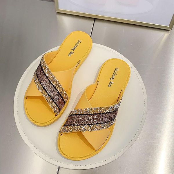 slippers summer cross flat cartoon cute outer wear anti-slip retro sandals women's women shoes bling, Black
slippers summer cross flat cartoon cute outer wear anti-slip retro sandals women's women shoes bling, Black