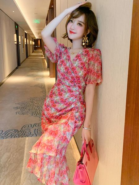 casual dresses printing irregular lotus lantern sleeve hem each summer the dress, Black;gray
casual dresses printing irregular lotus lantern sleeve hem each summer the dress, Black;gray