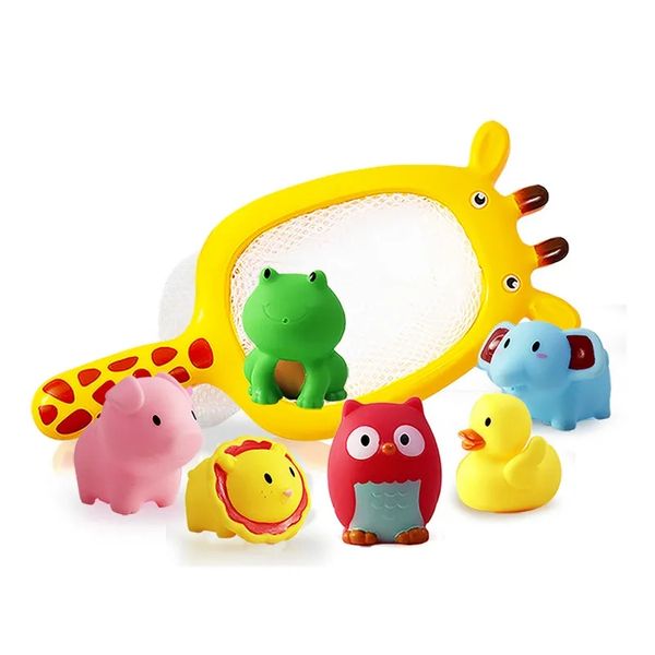 7pcs/sets fishing toys network bag pick up duck&fish kids toy swimming classes summer play water bath doll water spray bath toys
7pcs/sets fishing toys network bag pick up duck&fish kids toy swimming classes summer play water bath doll water spray bath toys