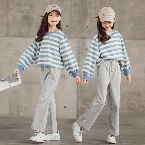 clothing sets teen girls striped sweatshirt pants sport suit for tracksuit long-sleeved children clothes spring kids costume, White
clothing sets teen girls striped sweatshirt pants sport suit for tracksuit long-sleeved children clothes spring kids costume, White