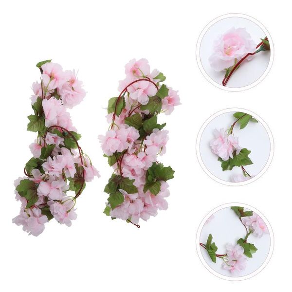 decorative flowers & wreaths 2pcs artificial sakura cherry blossom hanging vine plant rattan decors
decorative flowers & wreaths 2pcs artificial sakura cherry blossom hanging vine plant rattan decors
