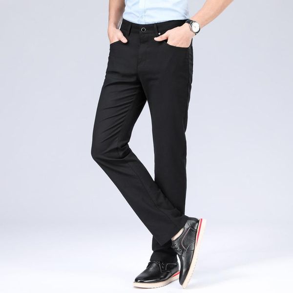men's jeans casual pants 2021 spring and summer slim straight elastic trousers youth large, Blue 
men's jeans casual pants 2021 spring and summer slim straight elastic trousers youth large, Blue