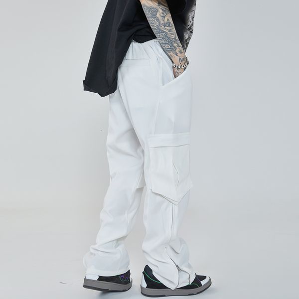 men's pants aolamegs manly multi-pocket adjustable lateral elastic waistband casual straight high fashion streetwear, Black
men's pants aolamegs manly multi-pocket adjustable lateral elastic waistband casual straight high fashion streetwear, Black
