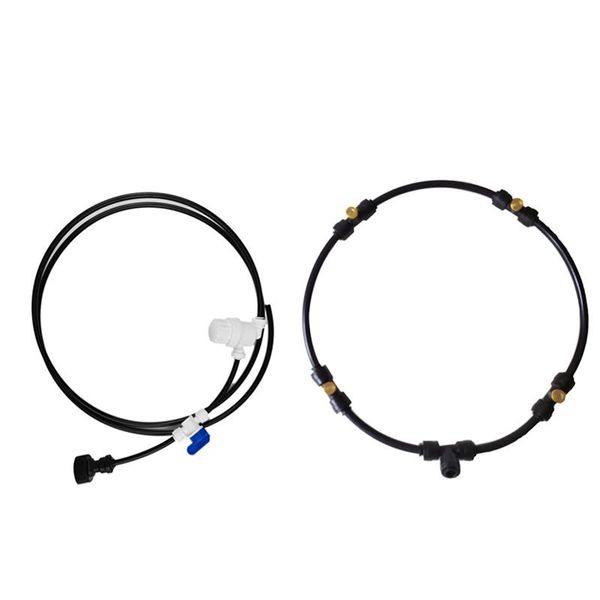 watering equipments mist ring for fan with 4 pcs nozzles 1 filter valve 6ft pipe 3ft ourdoor patio summer cooling
watering equipments mist ring for fan with 4 pcs nozzles 1 filter valve 6ft pipe 3ft ourdoor patio summer cooling