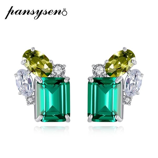 pansysen 100% 925 sterling silver emerald peridot diamond gemstone wedding engagement stud earrings whole fine jewelry gifts, Golden;silver
pansysen 100% 925 sterling silver emerald peridot diamond gemstone wedding engagement stud earrings whole fine jewelry gifts, Golden;silver
