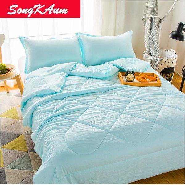 comforters & sets songkaum summer quiltspring autumn blanket solid color queen king full size home textile
comforters & sets songkaum summer quiltspring autumn blanket solid color queen king full size home textile