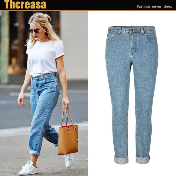 winter panty in europe and the european plus-size fashion cowboy slacks straight canister 0.5 kg women's jeans, Blue
winter panty in europe and the european plus-size fashion cowboy slacks straight canister 0.5 kg women's jeans, Blue