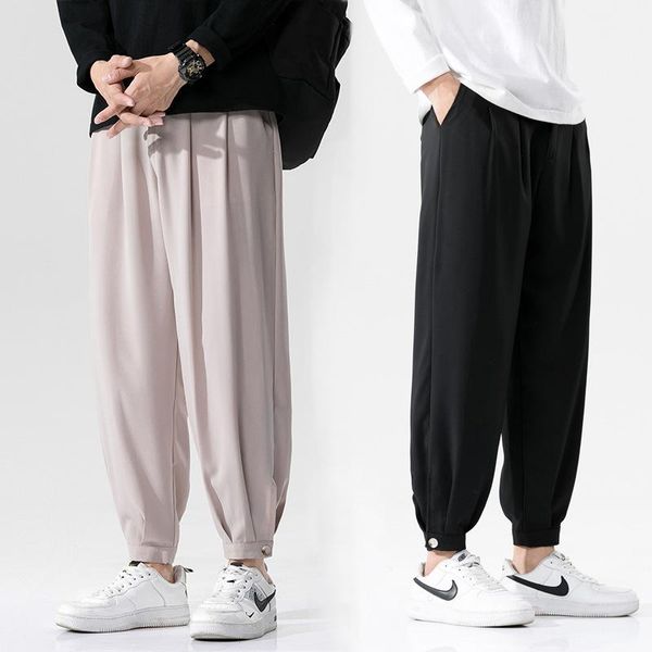 men's pants solid color wide legs korean men casual harem fashion streetwear male trousers plus size 5xl, Black
men's pants solid color wide legs korean men casual harem fashion streetwear male trousers plus size 5xl, Black