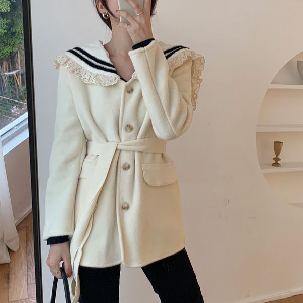 wool winter coats blends female single breasted turn-down collar loose elegant solid women woolen chic casual long clothe, Black
wool winter coats blends female single breasted turn-down collar loose elegant solid women woolen chic casual long clothe, Black