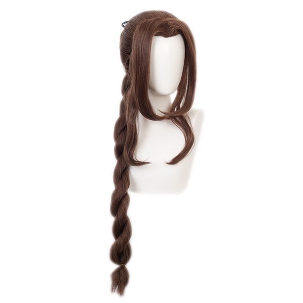game final fantasy vii gainsborough aerith cosplay wig girl hairpiece pigtail women wavy curly bangs hair periwig + cap, Black
game final fantasy vii gainsborough aerith cosplay wig girl hairpiece pigtail women wavy curly bangs hair periwig + cap, Black