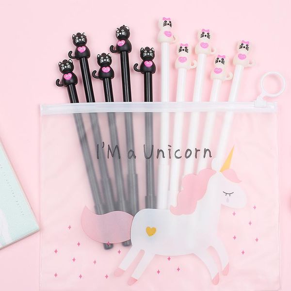 gel pens 10pcs/pack creative cute kawaii black cat pen anime bear girl gift ink school bee duck office stationery supply thing
gel pens 10pcs/pack creative cute kawaii black cat pen anime bear girl gift ink school bee duck office stationery supply thing