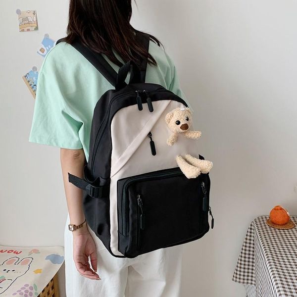 school bags korean style fashion women's backpack lightweight contrast color student bag nylon large-capacity travel backpacks
school bags korean style fashion women's backpack lightweight contrast color student bag nylon large-capacity travel backpacks
