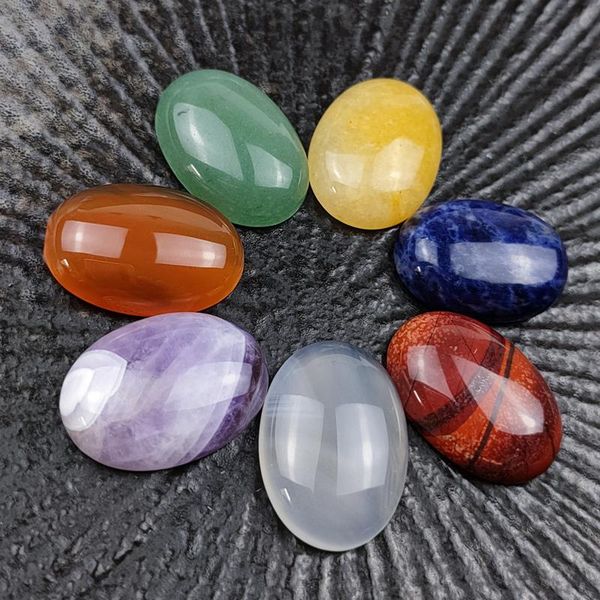 decorative objects & figurines 7pcs oval natural crystal gemstone ornaments healing yoga meditation energy stone gr5
decorative objects & figurines 7pcs oval natural crystal gemstone ornaments healing yoga meditation energy stone gr5