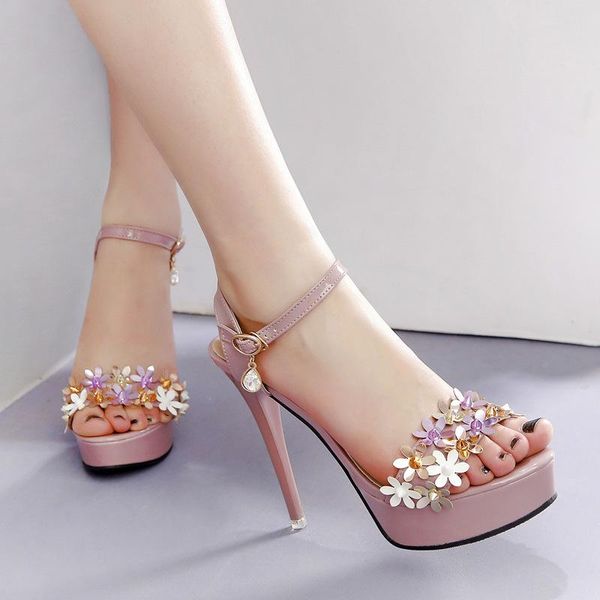 women sandals pu buckle strap 12cm thin heels high round toe flowers waterproof shallow sandal shoes size 35-42 dress, Black
women sandals pu buckle strap 12cm thin heels high round toe flowers waterproof shallow sandal shoes size 35-42 dress, Black