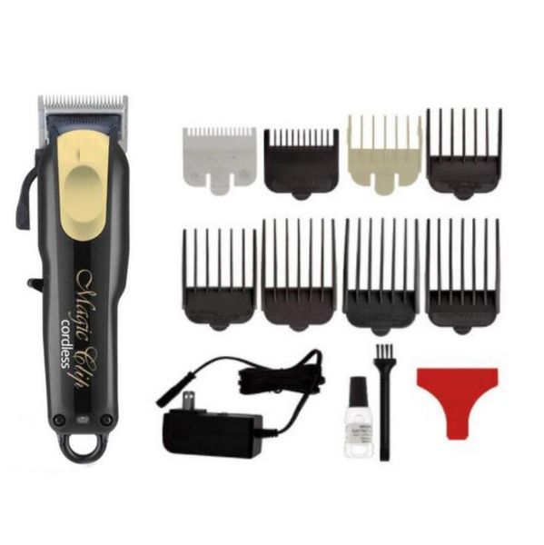 8148 magic hair clipper steel blade wireless gold red eu uk us plug rechargeable with retail box
8148 magic hair clipper steel blade wireless gold red eu uk us plug rechargeable with retail box