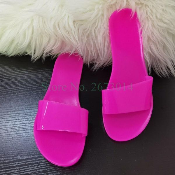 sandals woman summer transparent round toe candy color women sweet single shoes flats slippers, Black
sandals woman summer transparent round toe candy color women sweet single shoes flats slippers, Black