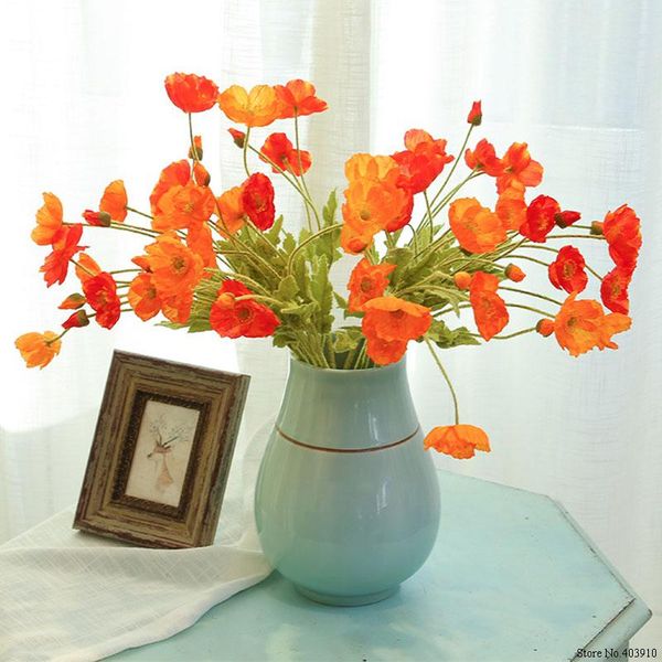 beautiful artificial poppy sunset red silk flower 4 heads fake wedding flowers garland hair home diy decoration bouquet decorative & wreaths
beautiful artificial poppy sunset red silk flower 4 heads fake wedding flowers garland hair home diy decoration bouquet decorative & wreaths