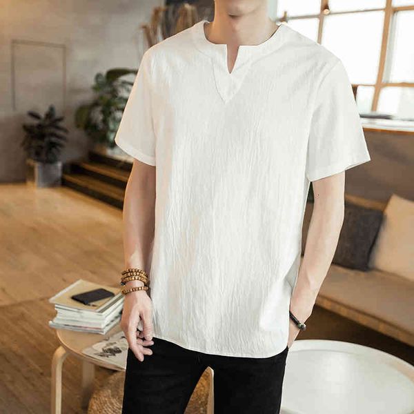men's t-shirts mrdonoo summer brand men short sleeve loose thin cotton linen shirt male fashion solid color v-neck tees m30 l0mp, White;black
men's t-shirts mrdonoo summer brand men short sleeve loose thin cotton linen shirt male fashion solid color v-neck tees m30 l0mp, White;black