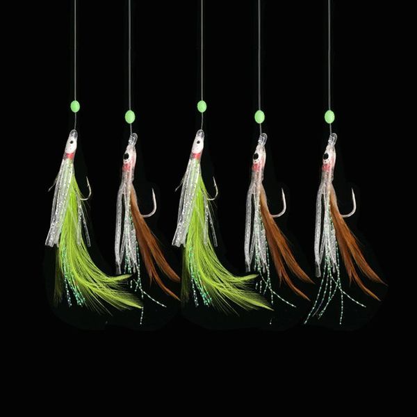 fishing hooks 1bag rigs ocs feather string hook with soft bait artificial lure worn fake accessories
fishing hooks 1bag rigs ocs feather string hook with soft bait artificial lure worn fake accessories