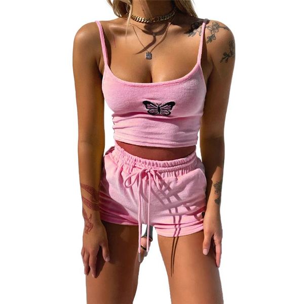 women's tracksuits hirigin 2pcs women shorts outfits short pants sets matching butterfly printed sling sleeveless vest +elastic, Gray
women's tracksuits hirigin 2pcs women shorts outfits short pants sets matching butterfly printed sling sleeveless vest +elastic, Gray