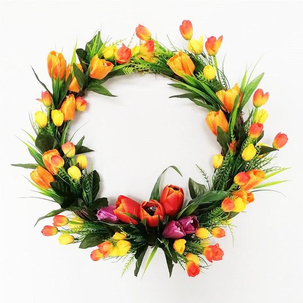 decorative flowers & wreaths tulip simulation garland artificial wreath door round for the home decor party wedding decoration
decorative flowers & wreaths tulip simulation garland artificial wreath door round for the home decor party wedding decoration
