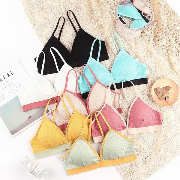 bustiers & corsets triangle cup women bra bralette tube female push up padded underwear cotton sport lingerie brassiere mujer inti, Black;white
bustiers & corsets triangle cup women bra bralette tube female push up padded underwear cotton sport lingerie brassiere mujer inti, Black;white