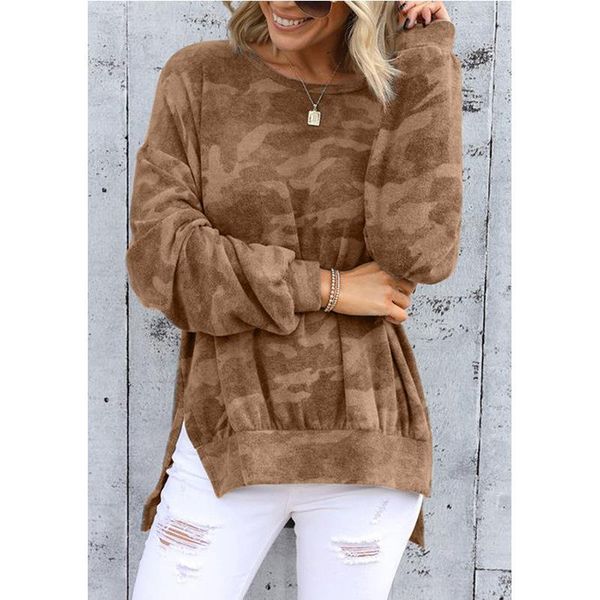 mandylandy loose tshirts fashion o-neck tees women autumn camouflage printed long-sleeved plus size women's t-shirt, White
mandylandy loose tshirts fashion o-neck tees women autumn camouflage printed long-sleeved plus size women's t-shirt, White