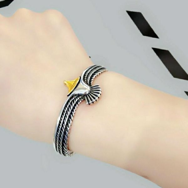 vintage eagle flying feather pattern bangles bracelet opening adjustable mjolnir viking runes amulet bangles norse mythology, White 
vintage eagle flying feather pattern bangles bracelet opening adjustable mjolnir viking runes amulet bangles norse mythology, White