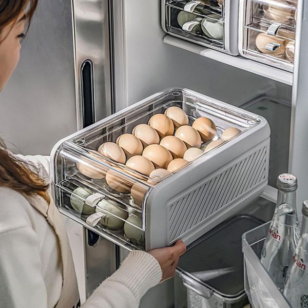 storage bottles & jars drawer-type refrigerator box household egg fresh-keeping double layer tray
storage bottles & jars drawer-type refrigerator box household egg fresh-keeping double layer tray