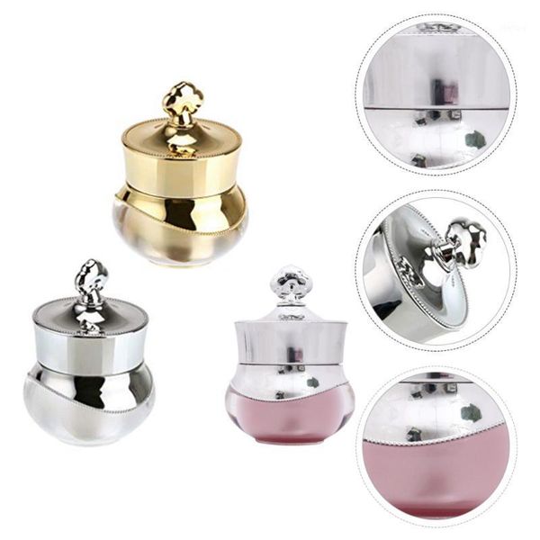 storage bottles & jars 3pcs crown make practical face cream travel (assorted color)
storage bottles & jars 3pcs crown make practical face cream travel (assorted color)