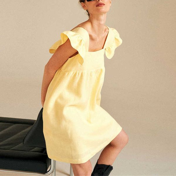 casual dresses women's backless ruffles mini summer white butterfly sleeve a-line dress for women elegant ladies office clothes b, Black;gray
casual dresses women's backless ruffles mini summer white butterfly sleeve a-line dress for women elegant ladies office clothes b, Black;gray