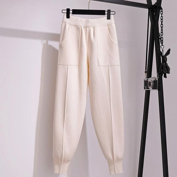 autumn knitted pockets women's harem pants solid high waist loose female long 2021 trend streetwear casual ladies trousers & capris, Black;white
autumn knitted pockets women's harem pants solid high waist loose female long 2021 trend streetwear casual ladies trousers & capris, Black;white