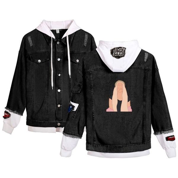 women's jackets denim jacket print fashion addison rae cardigan couple with the same paragraph, Black;brown
women's jackets denim jacket print fashion addison rae cardigan couple with the same paragraph, Black;brown