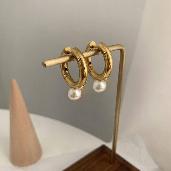 hoop & huggie korean vintage smal earrings simple imitation pearl round circle metal earring for women girls wedding jewelry gifts, Golden;silver
hoop & huggie korean vintage smal earrings simple imitation pearl round circle metal earring for women girls wedding jewelry gifts, Golden;silver
