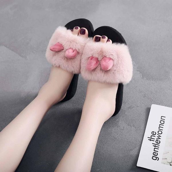 fashion indoor ear home slipper women shoes slip-on winter toe warm pantoufles open flat femme for wom t4t2 slippers, Black
fashion indoor ear home slipper women shoes slip-on winter toe warm pantoufles open flat femme for wom t4t2 slippers, Black