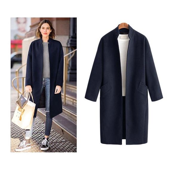 men's shorts woolen coat women's middle and long autumn winter 2021 temperament stand collar loose korean small man, White;black
men's shorts woolen coat women's middle and long autumn winter 2021 temperament stand collar loose korean small man, White;black